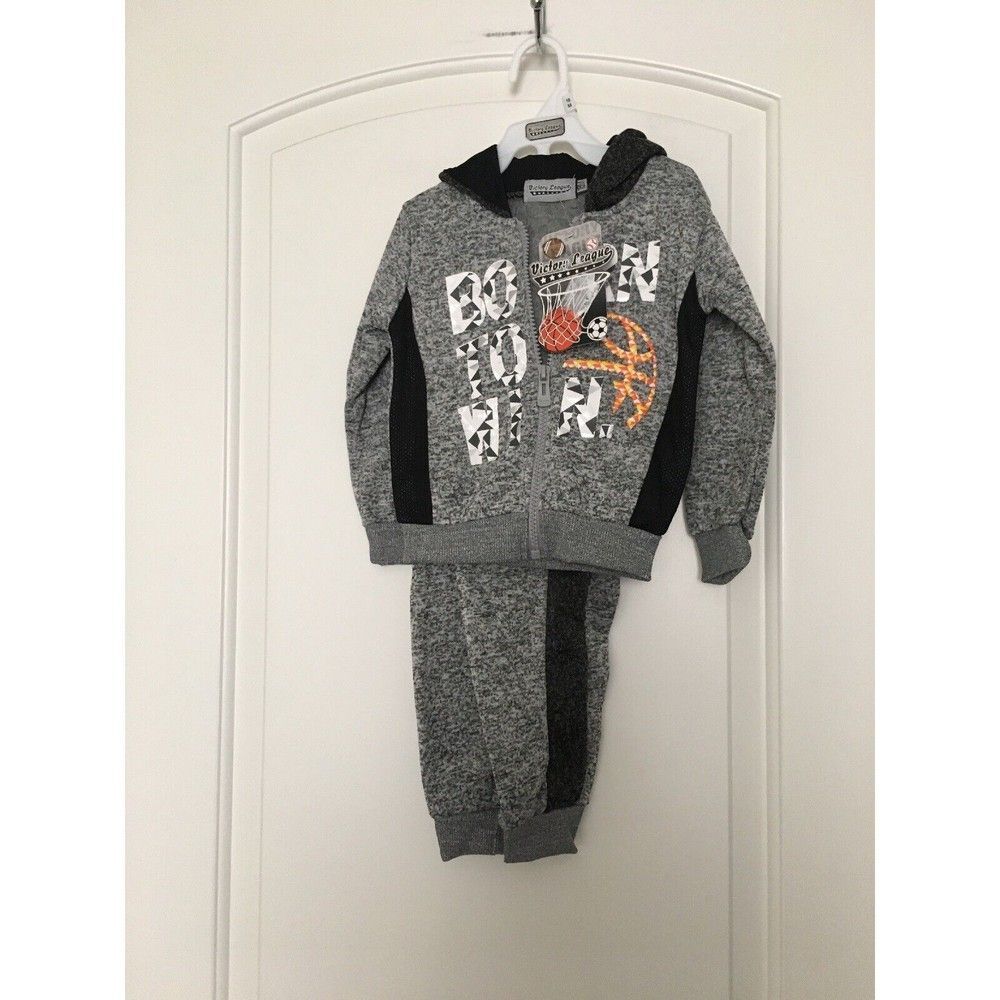 Victory League Baby Boys Jogging Suit Set Size 18 Months Gray & …